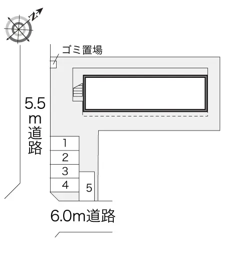 ★手数料０円★立川市錦町４丁目　月極駐車場（LP）